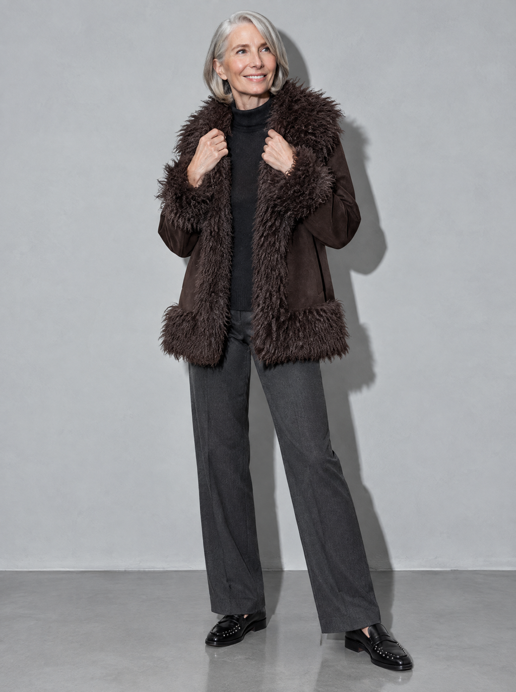 Sophia - Plush Faux Fur Coat