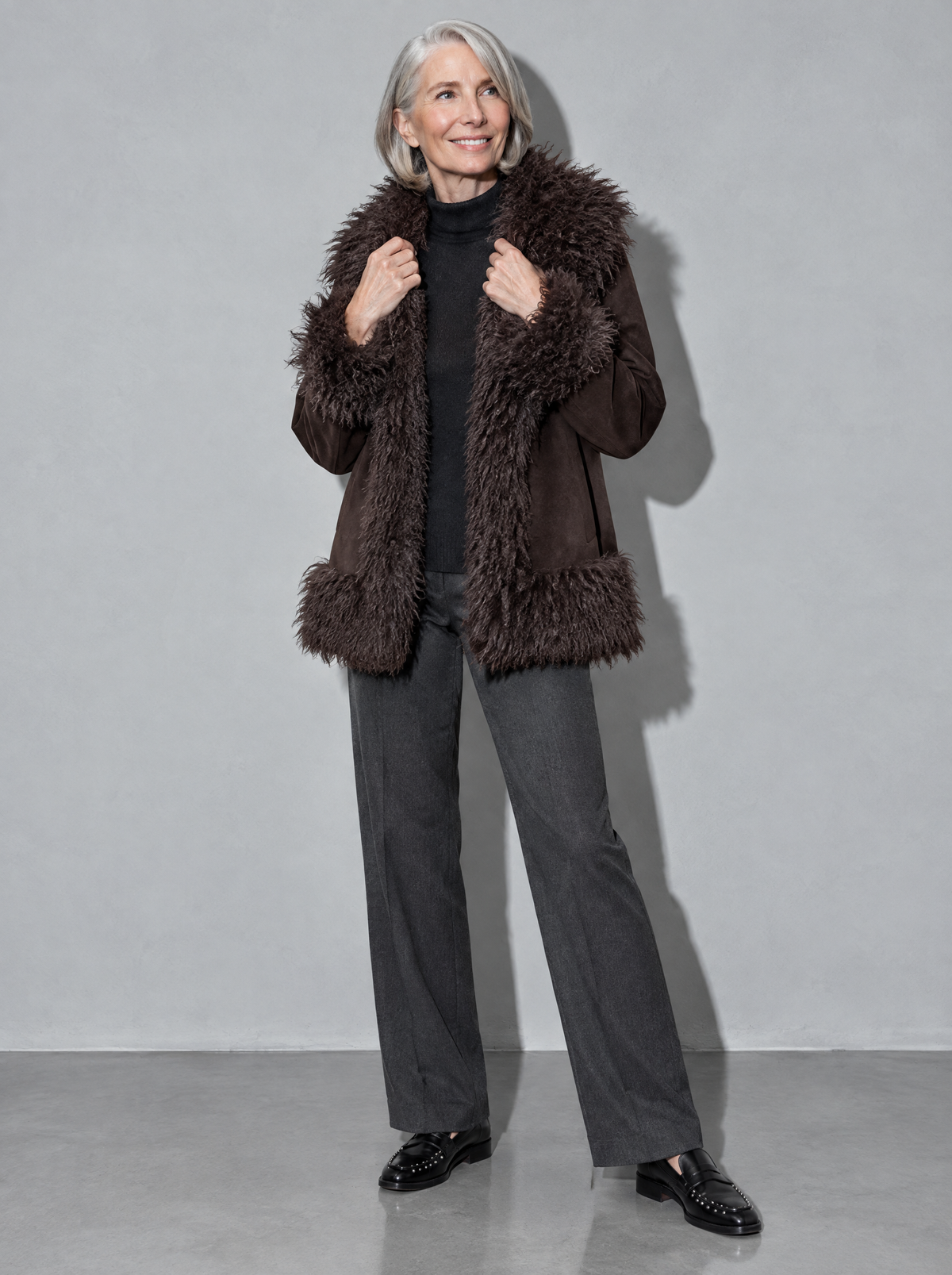 Sophia - Plush Faux Fur Coat