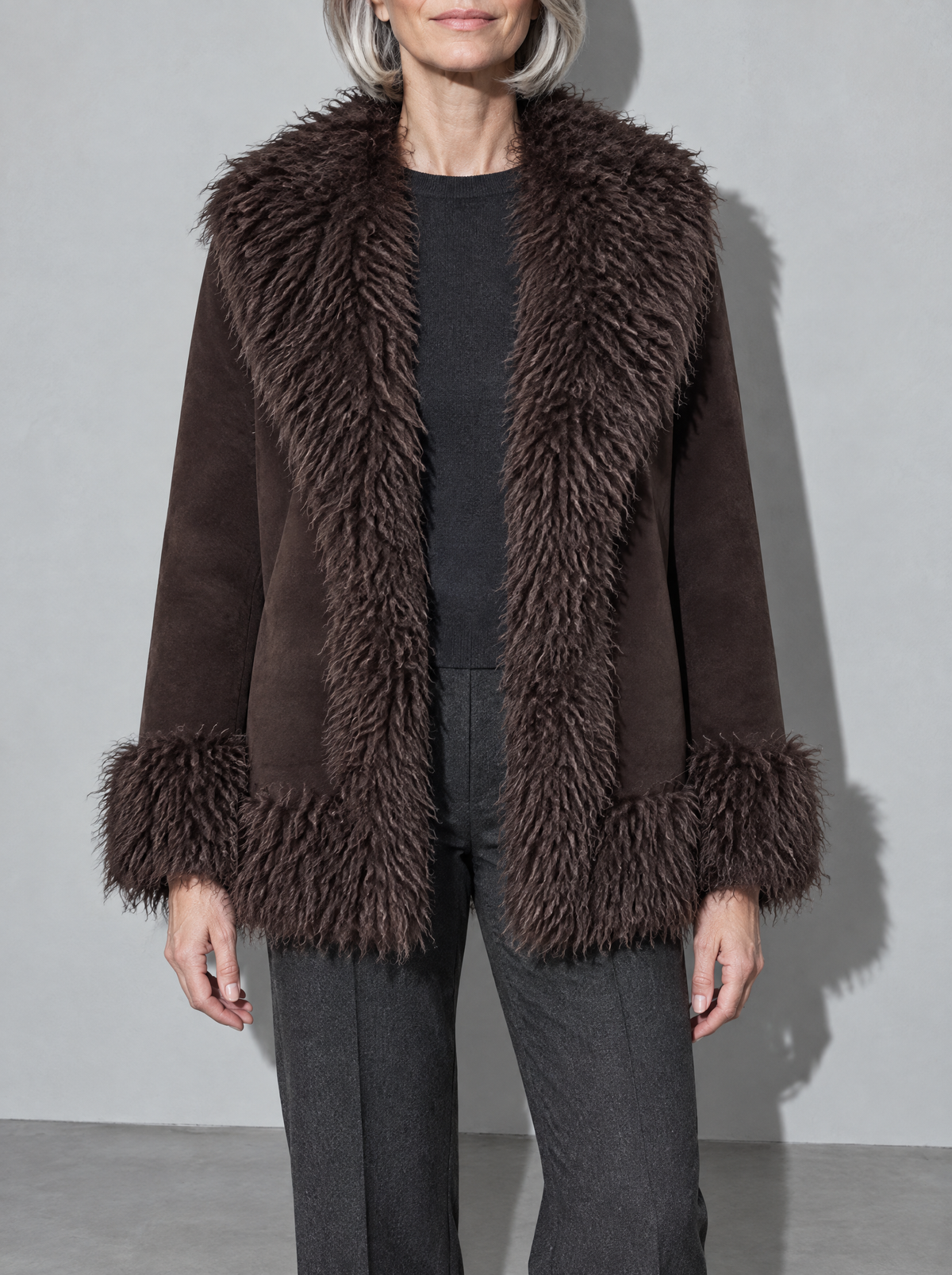 Sophia - Plush Faux Fur Coat