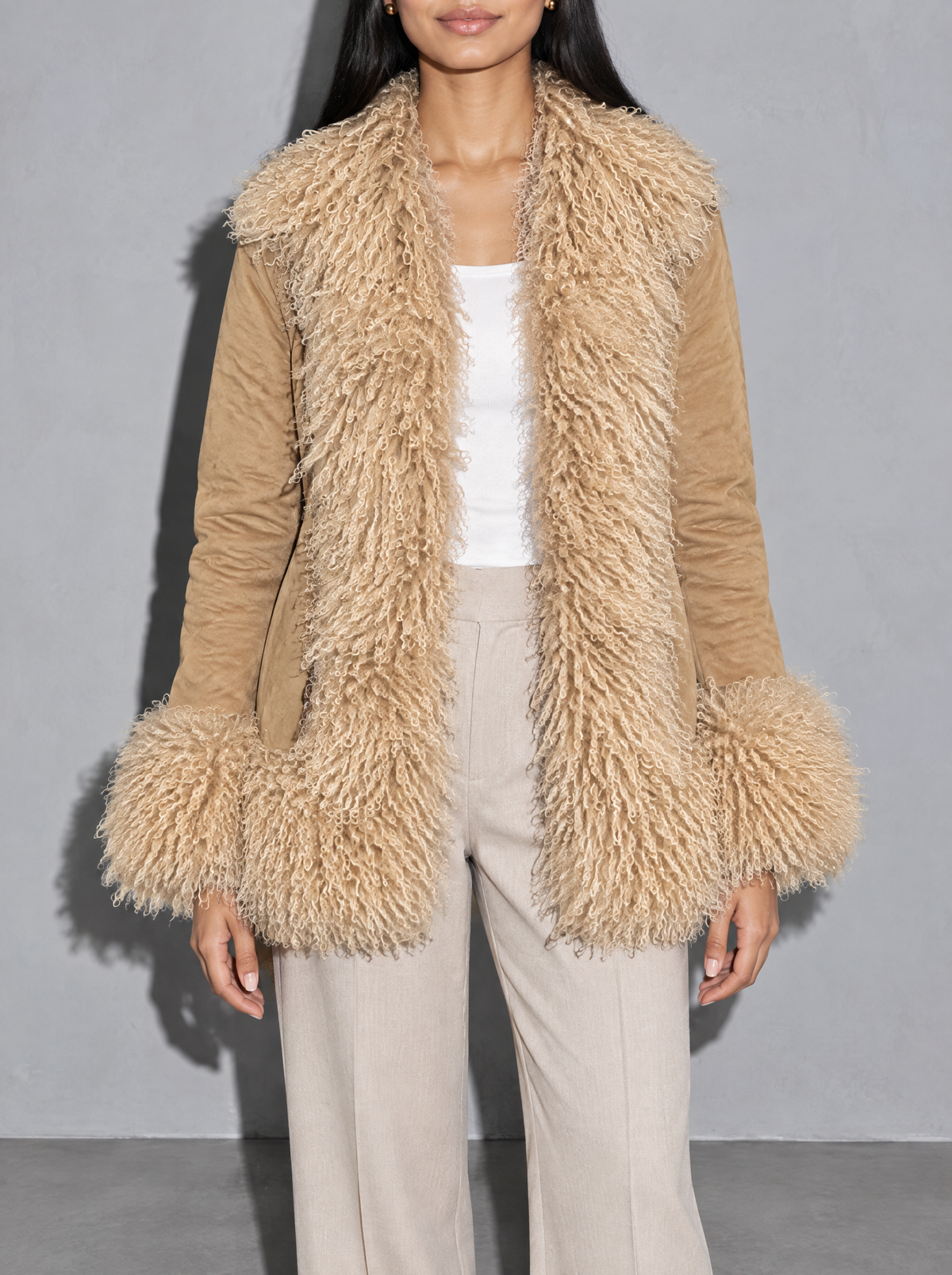 Sophia - Plush Faux Fur Coat