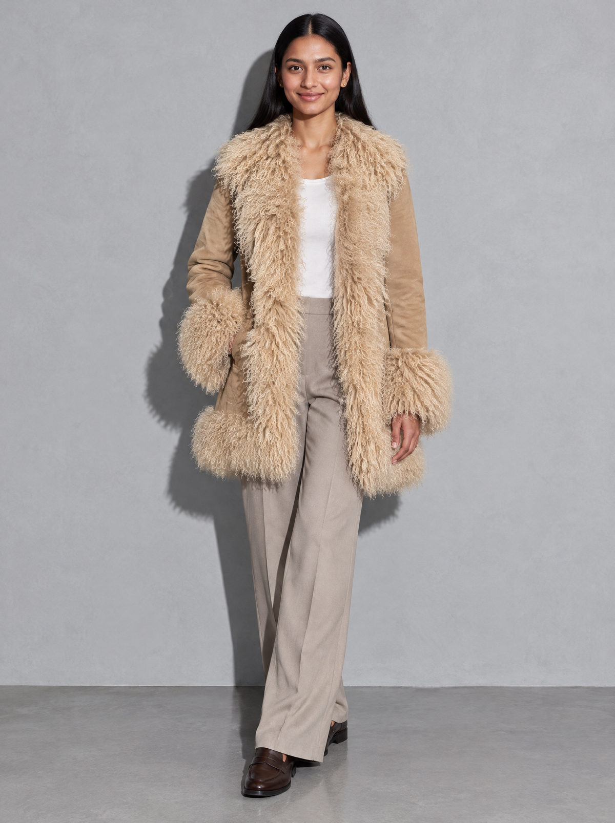 Sophia - Plush Faux Fur Coat