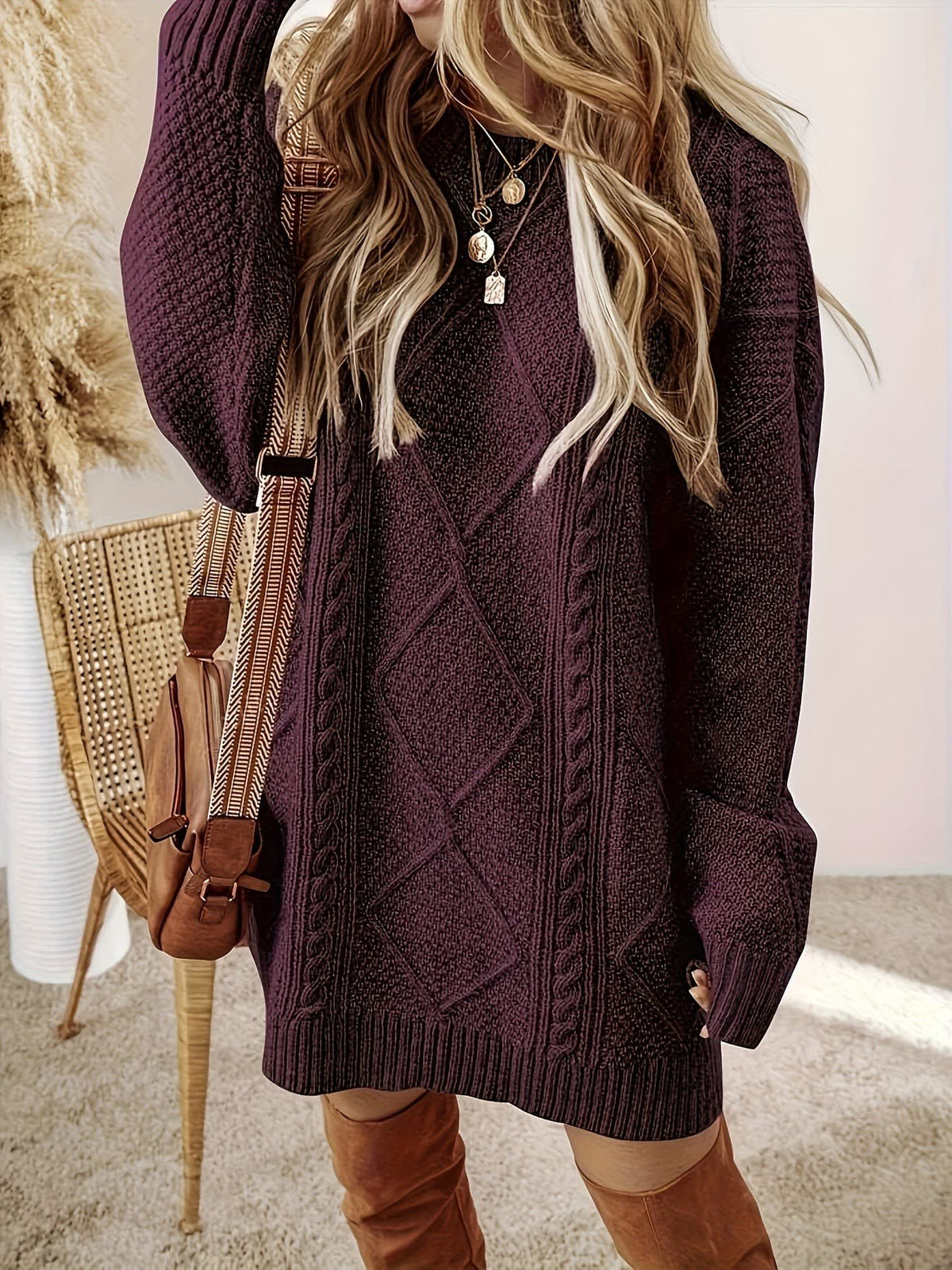 Ida - Cable Knit Dress
