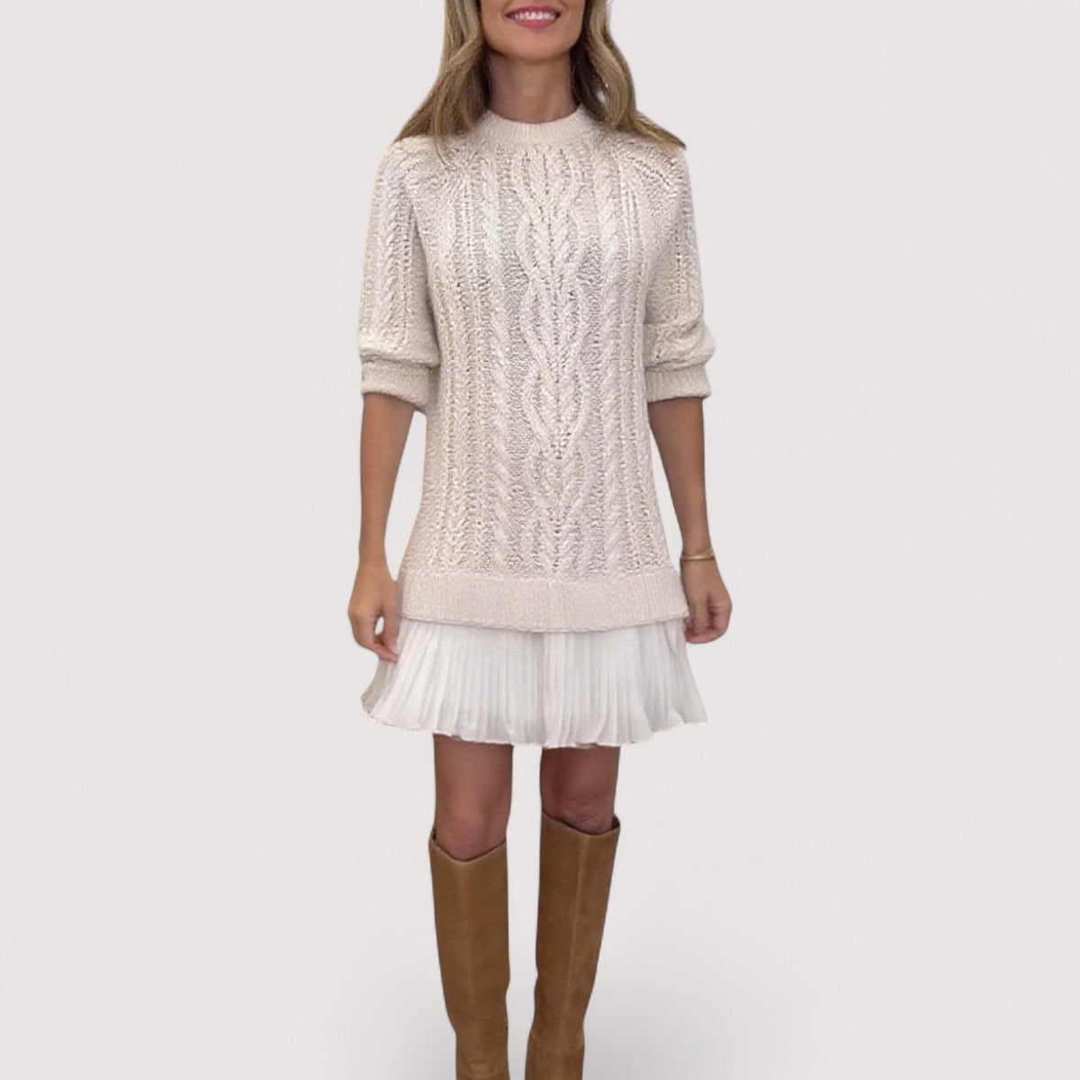Greta - Cable Knit Dress