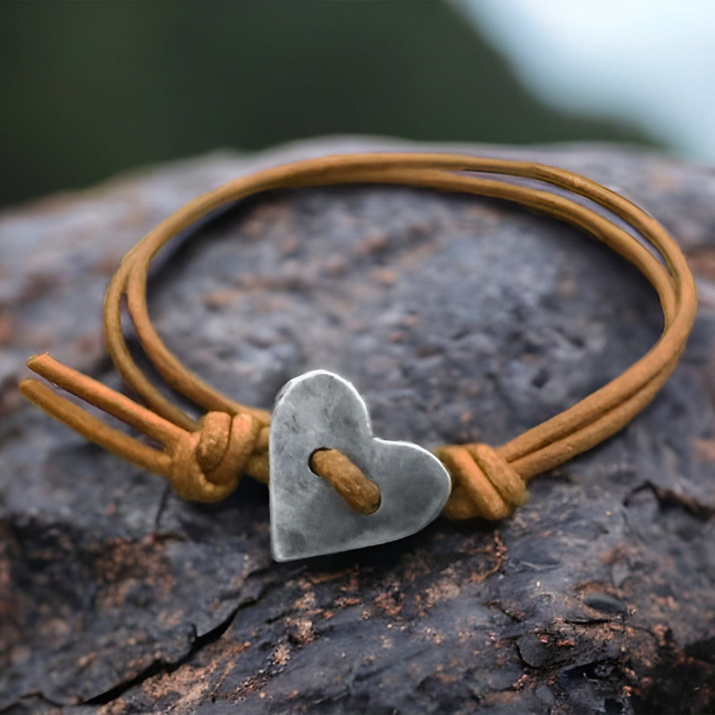 Women's Adjustable Heart Bracelet
