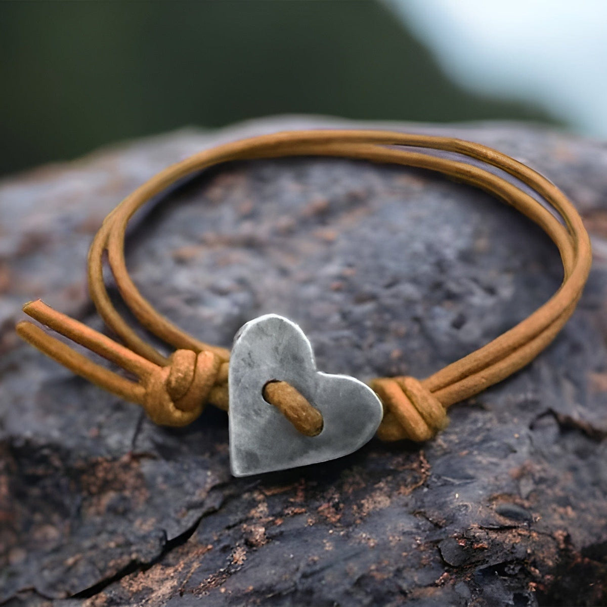 Women's Adjustable Heart Bracelet