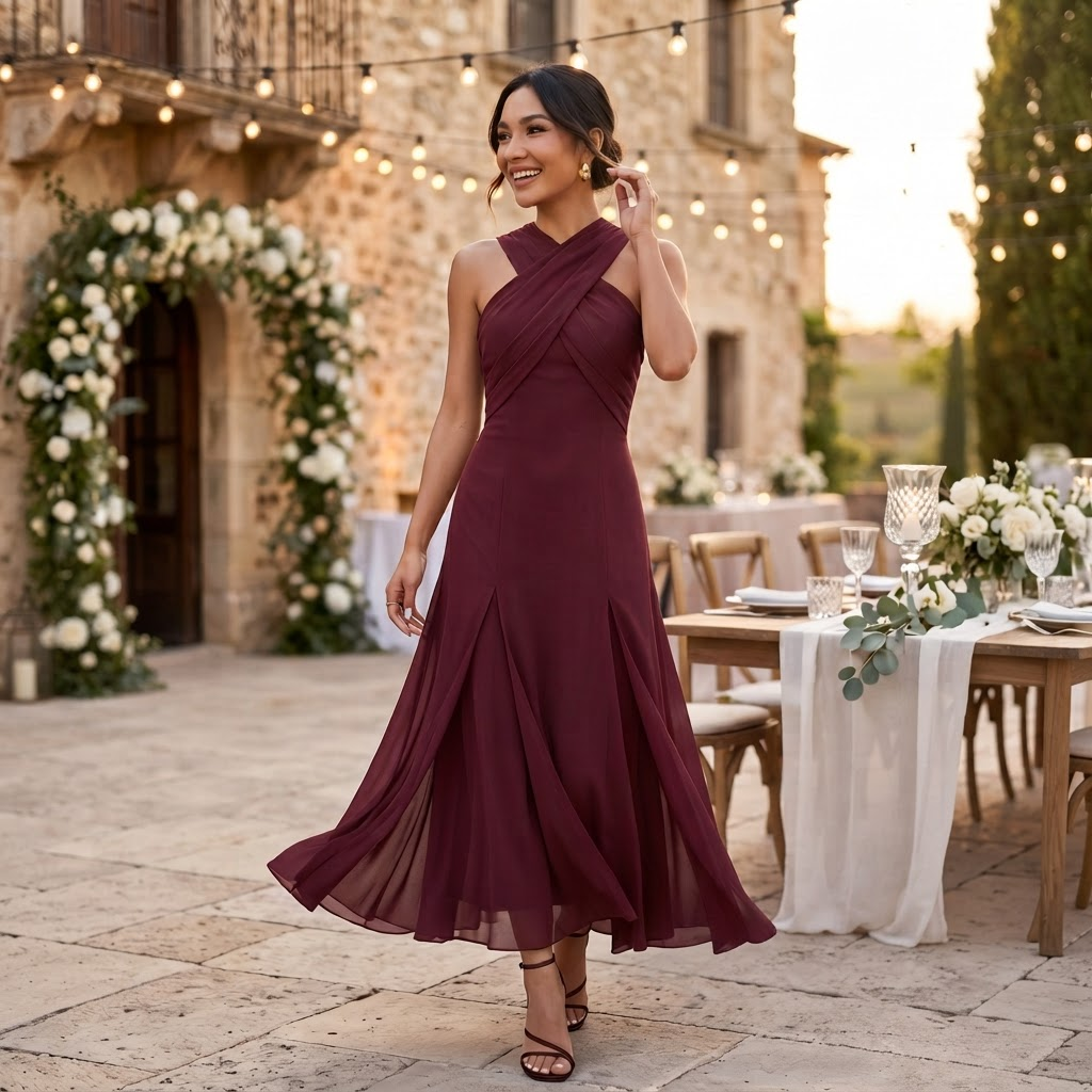 Eliza - Waist Bow Maxi Dress