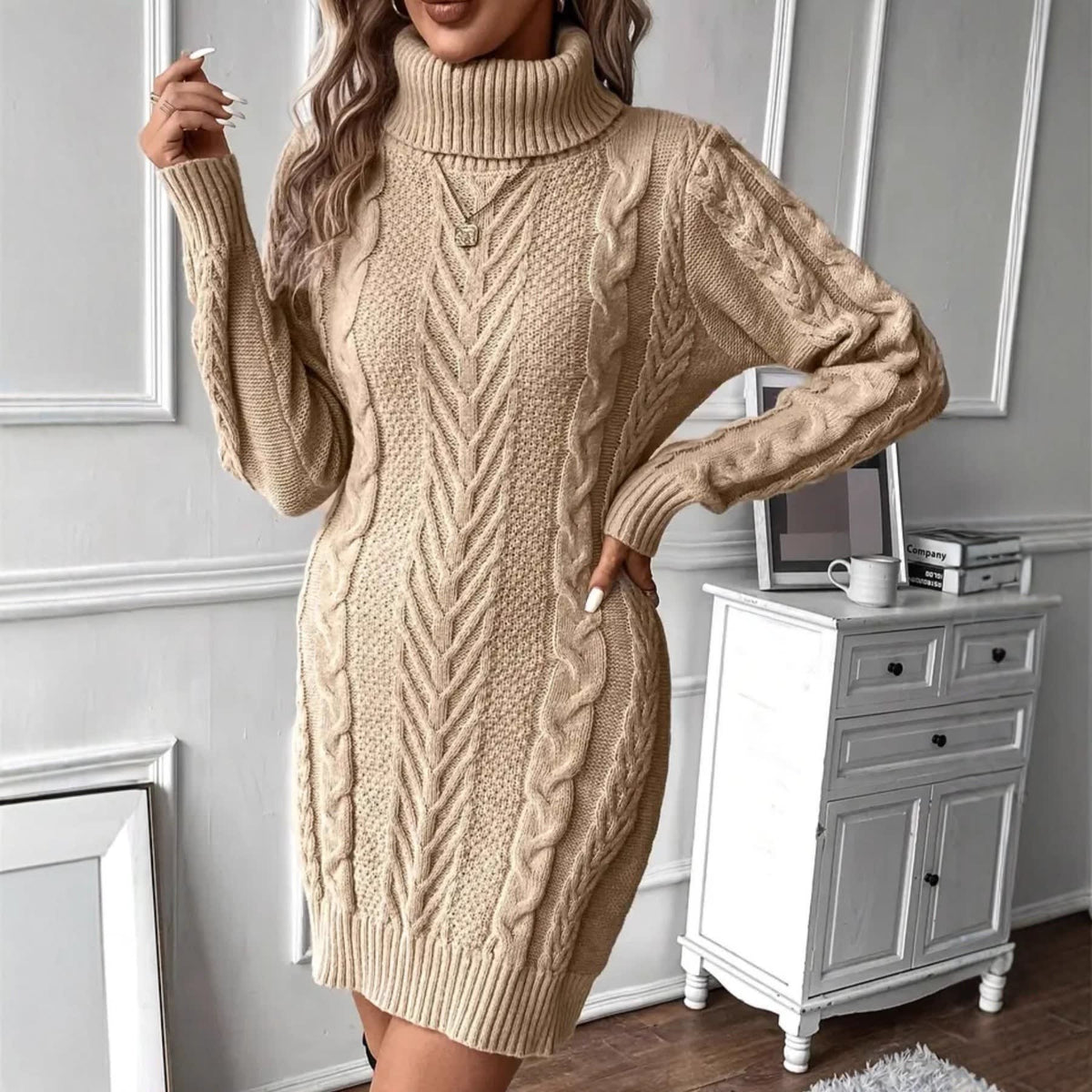 Helena - Cable Knit Dress