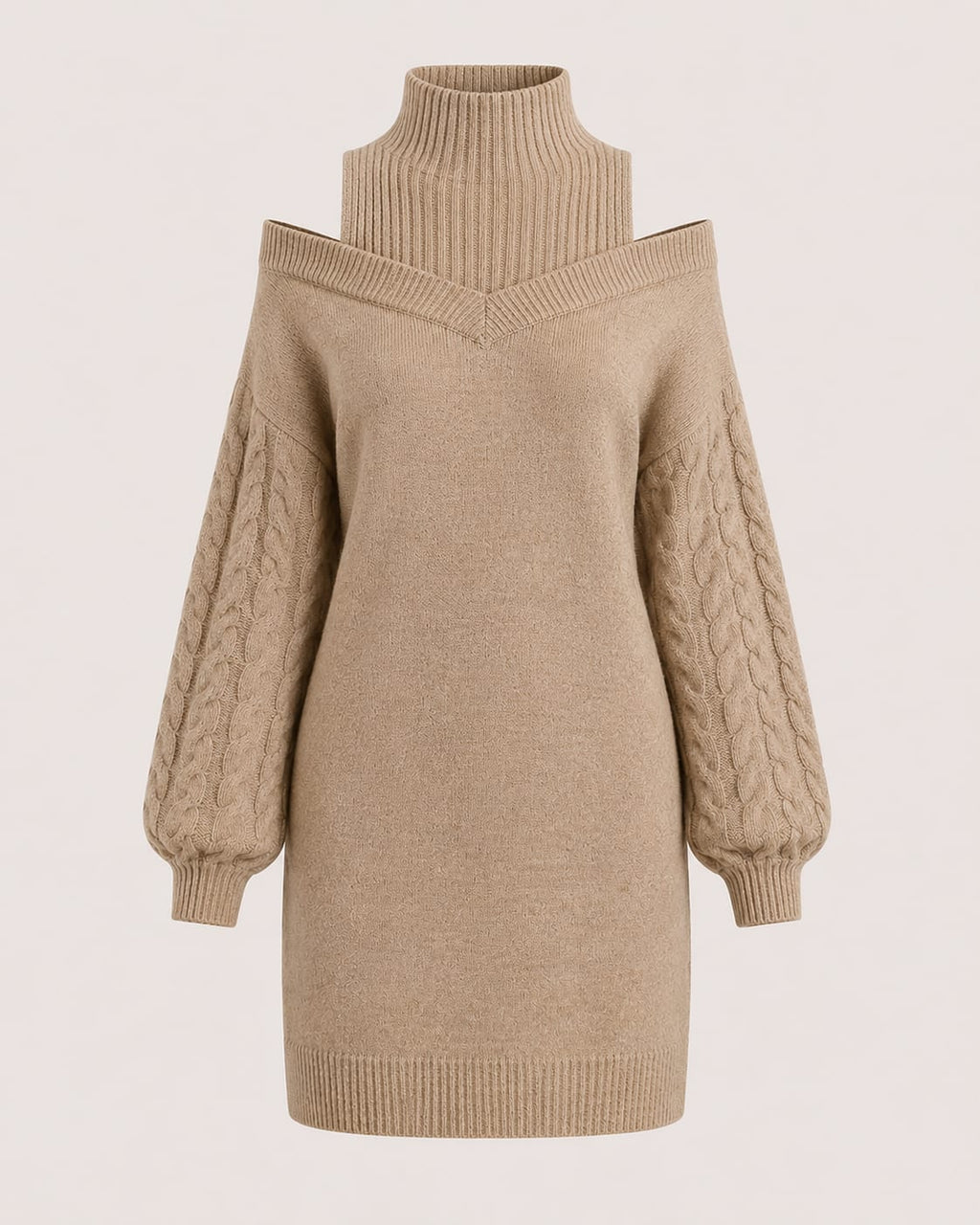 Matilda - Knitted Cold Shoulder Dress