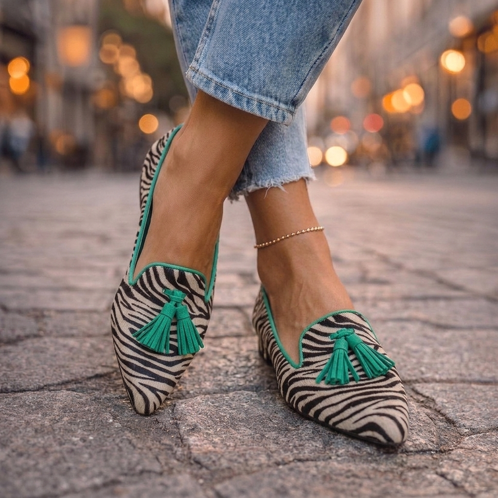 Teodora - Pointed Slip-On Flats