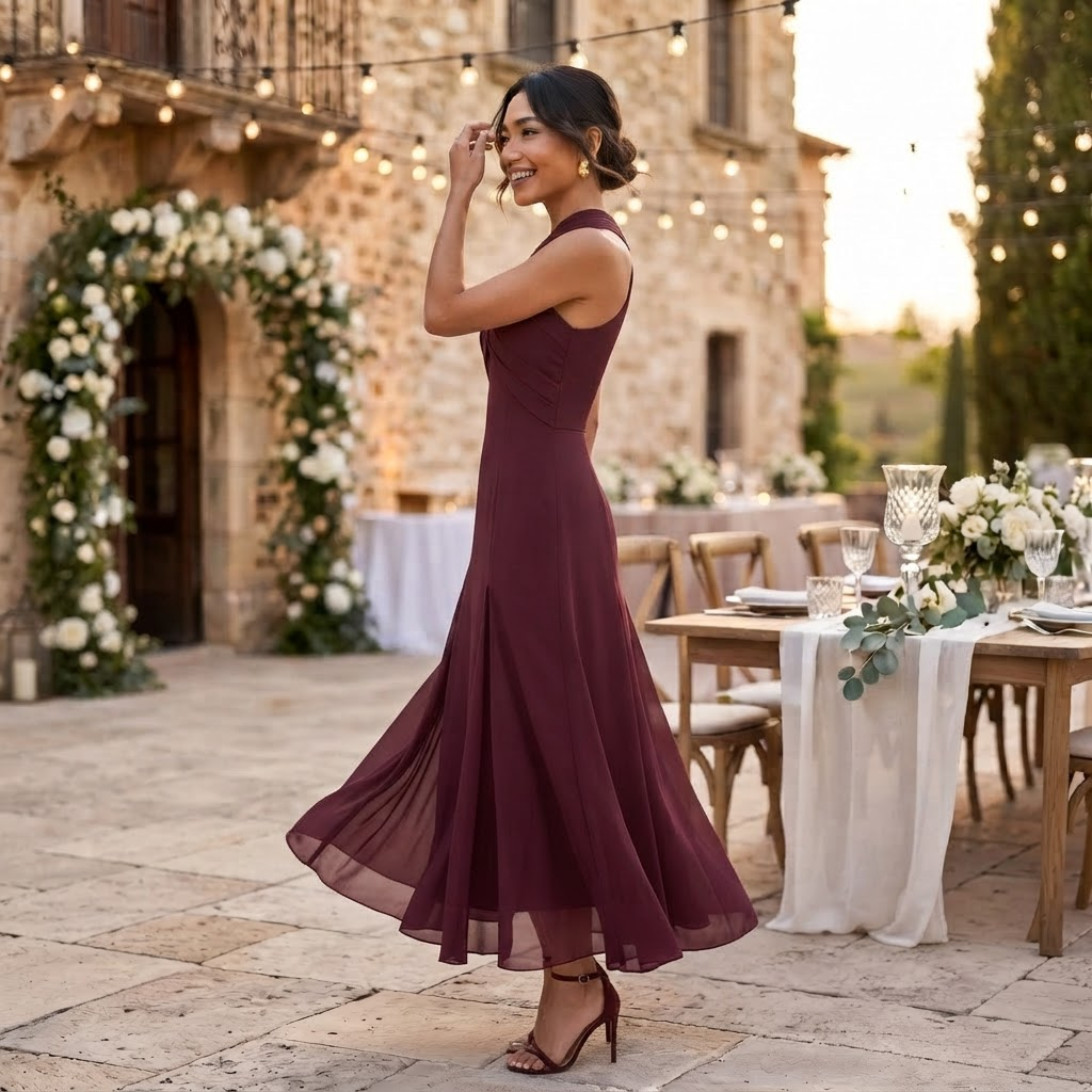 Eliza - Waist Bow Maxi Dress