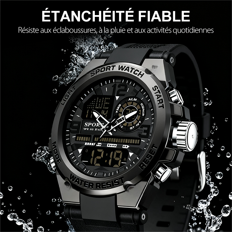 Men's Sports Watch with Luminous Display