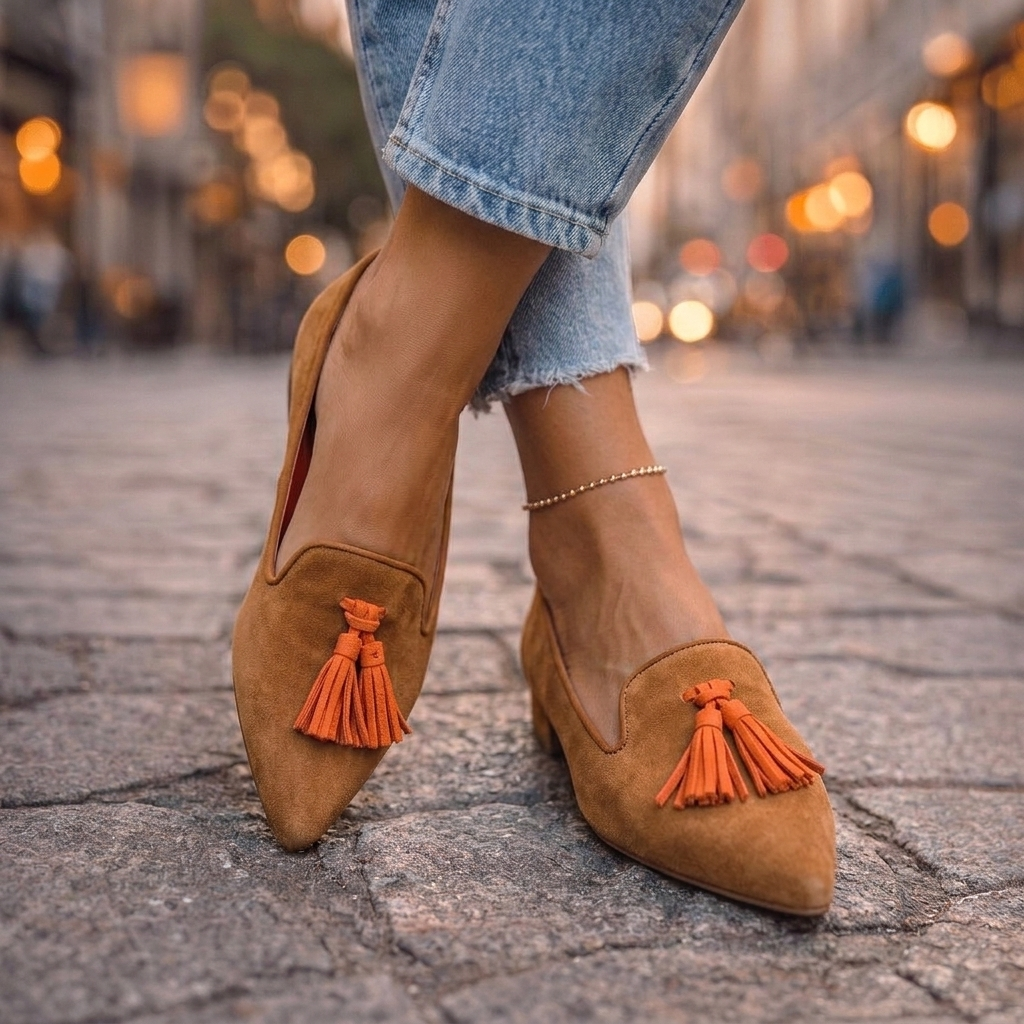 Teodora - Pointed Slip-On Flats