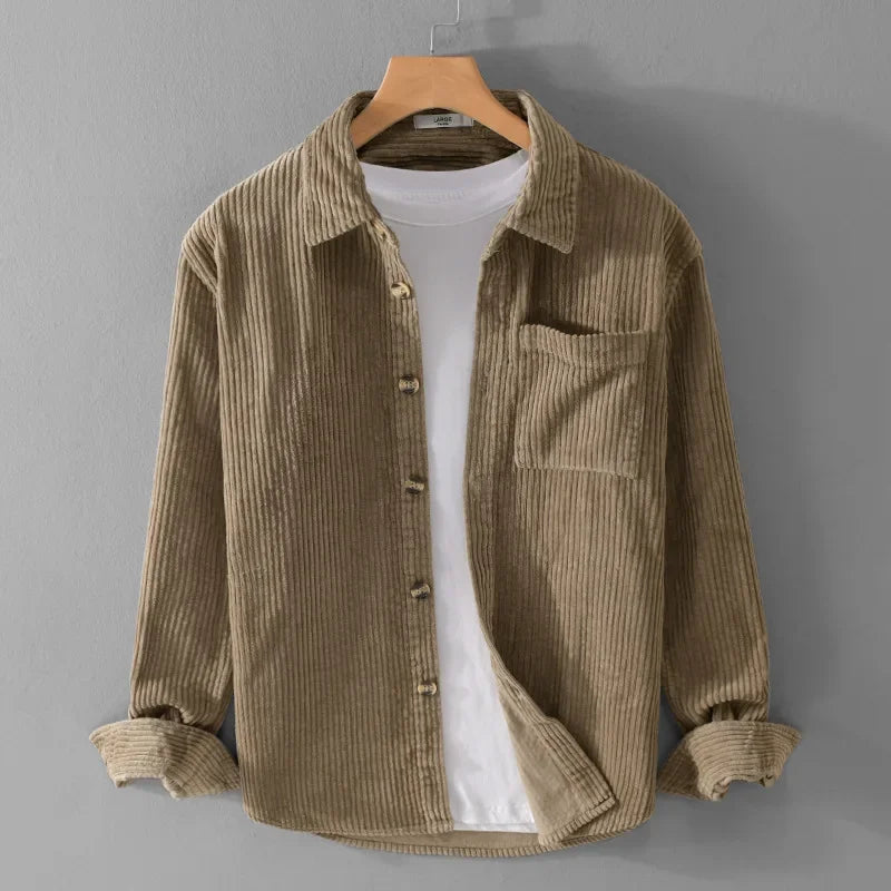 Unisex Overshirt Jacket in Cotton Corduroy