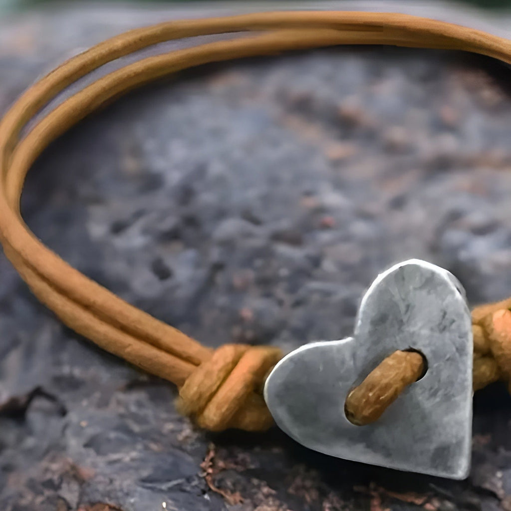 Women's Adjustable Heart Bracelet
