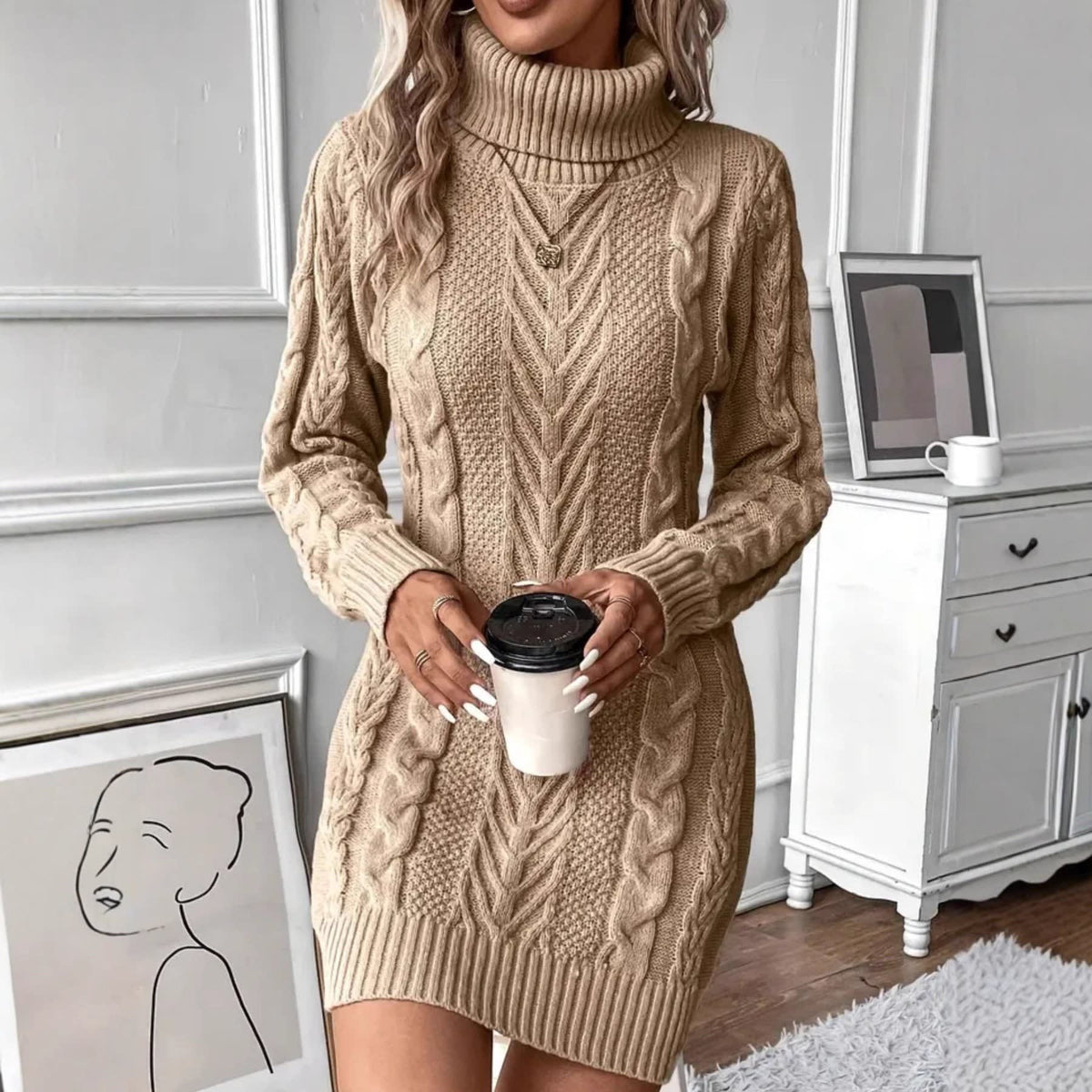 Helena - Cable Knit Dress