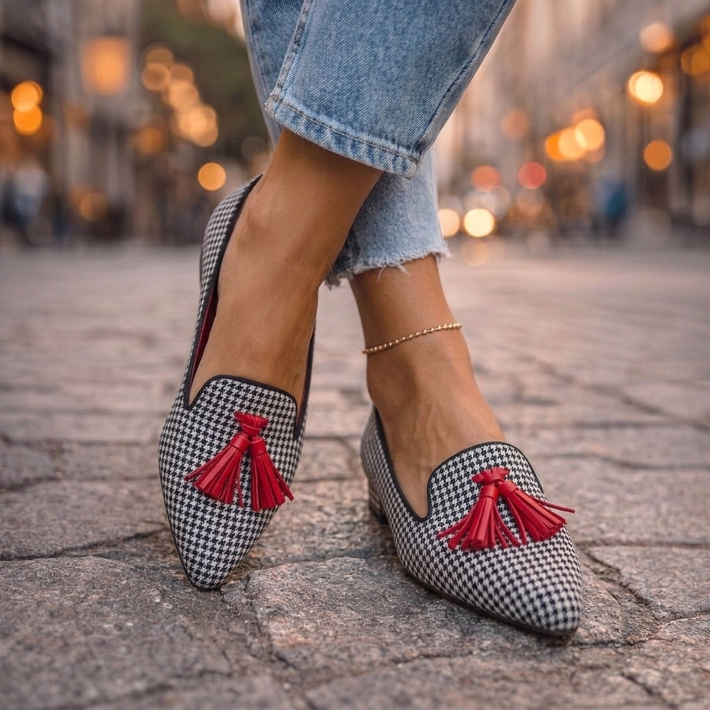 Teodora - Pointed Slip-On Flats