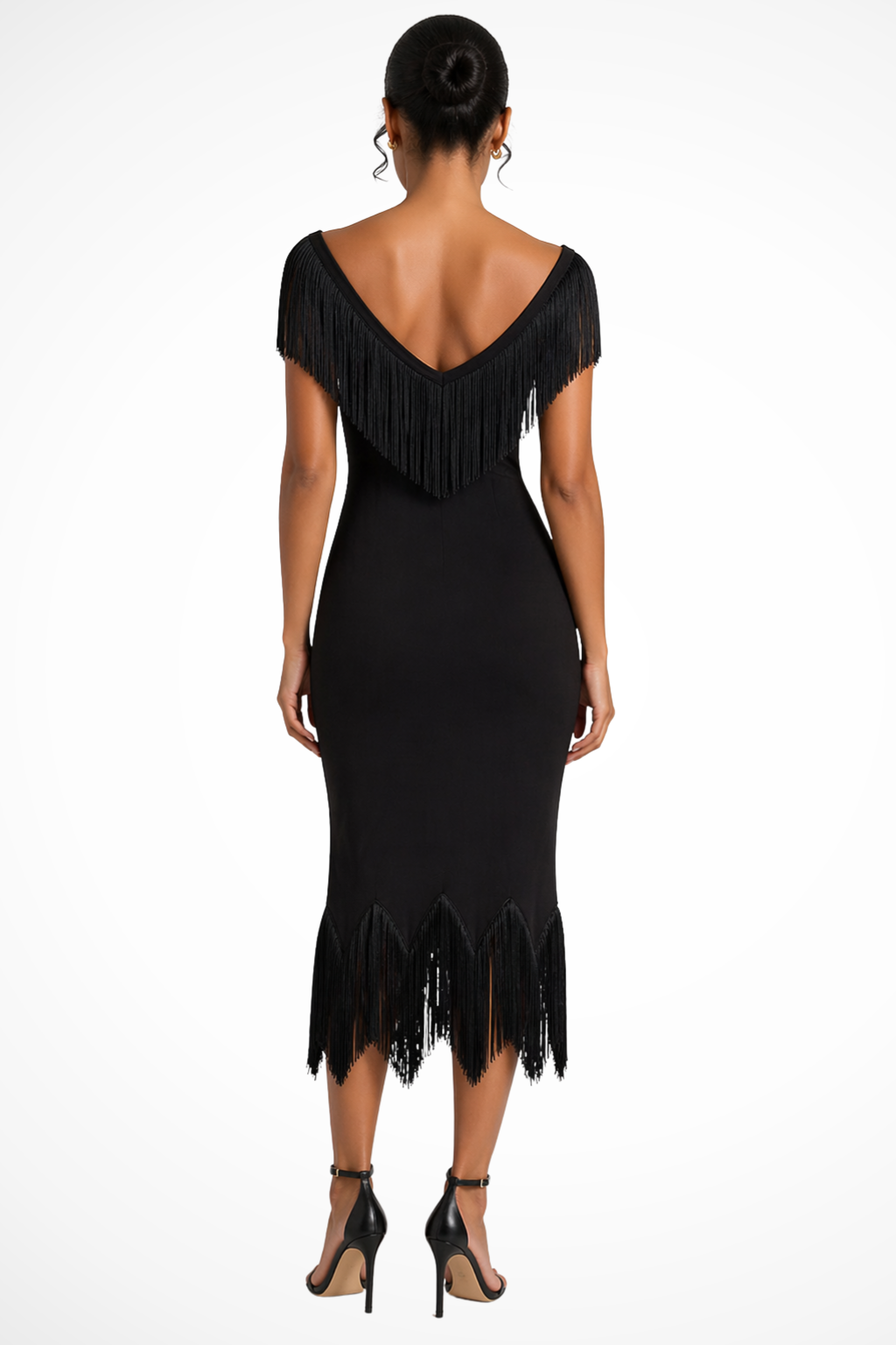 Aurora - Off-Shoulder Fringe Dress