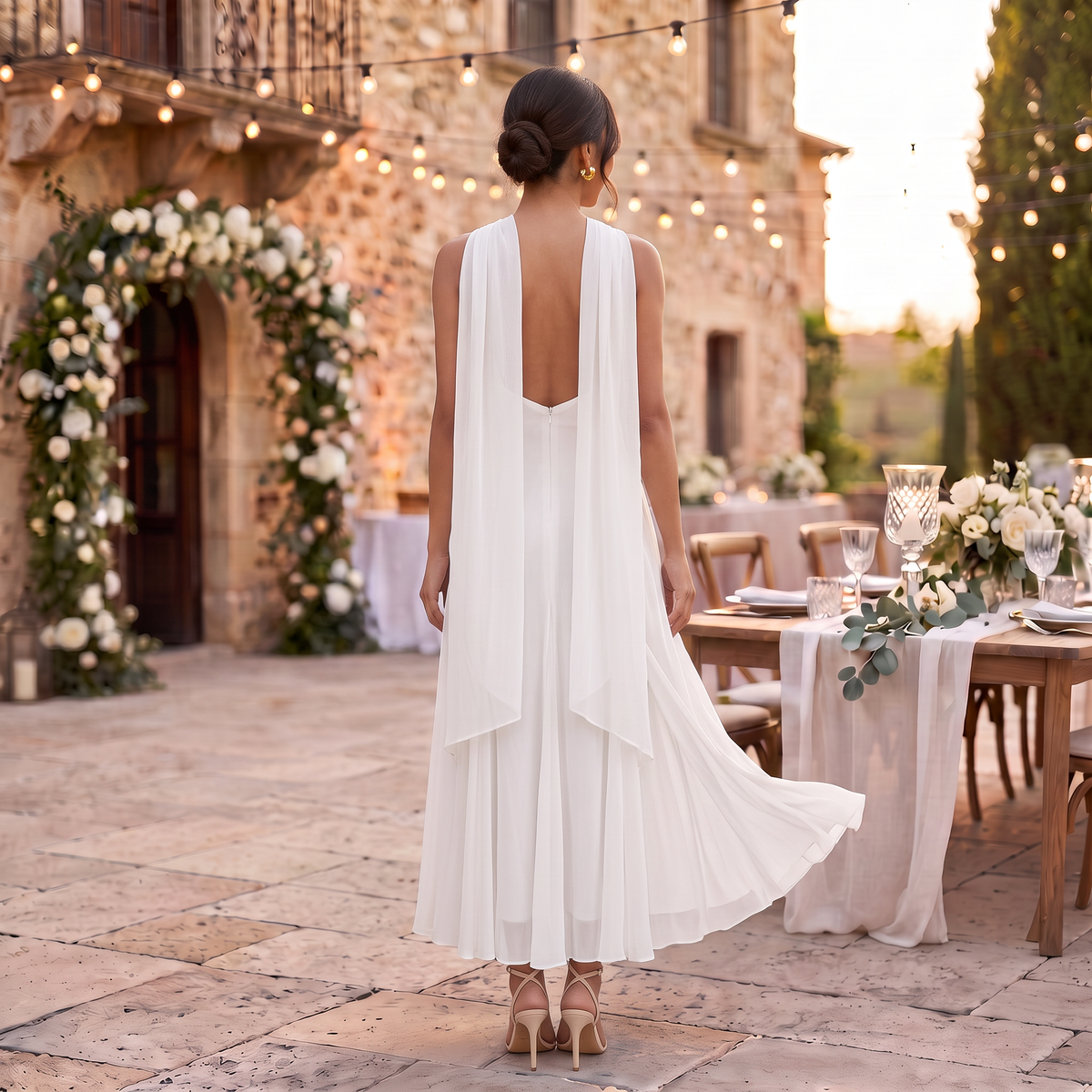 Eliza - Waist Bow Maxi Dress