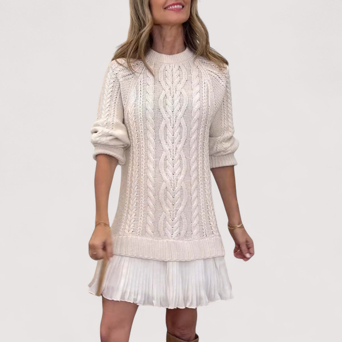 Greta - Cable Knit Dress