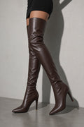 Mario - Over-the-Knee Pointed-Toe Boots