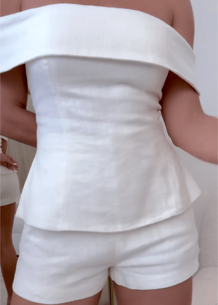 Women's Two-Piece Clothing Set with Cropped Top and Pants
