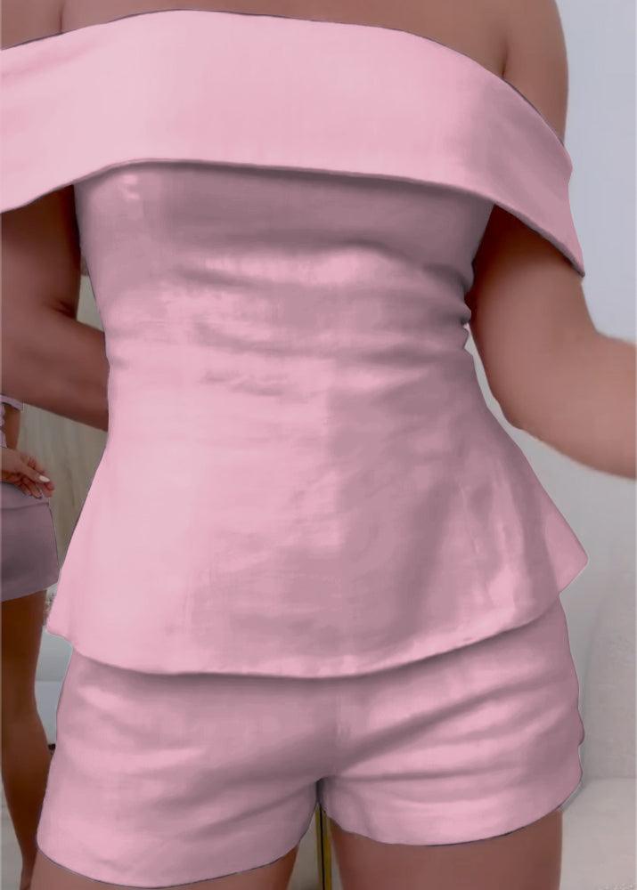 Women's Two-Piece Clothing Set with Cropped Top and Pants
