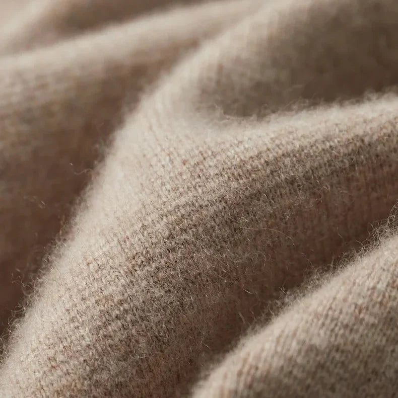Unisex Cashmere Cardigan with Button Front and Pockets