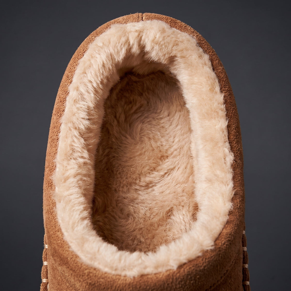 Unisex Slippers with Soft Microsuede and Faux Fur Lining