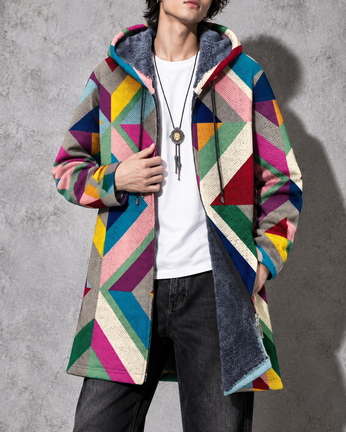 Bruce - Hooded Zip Cardigan