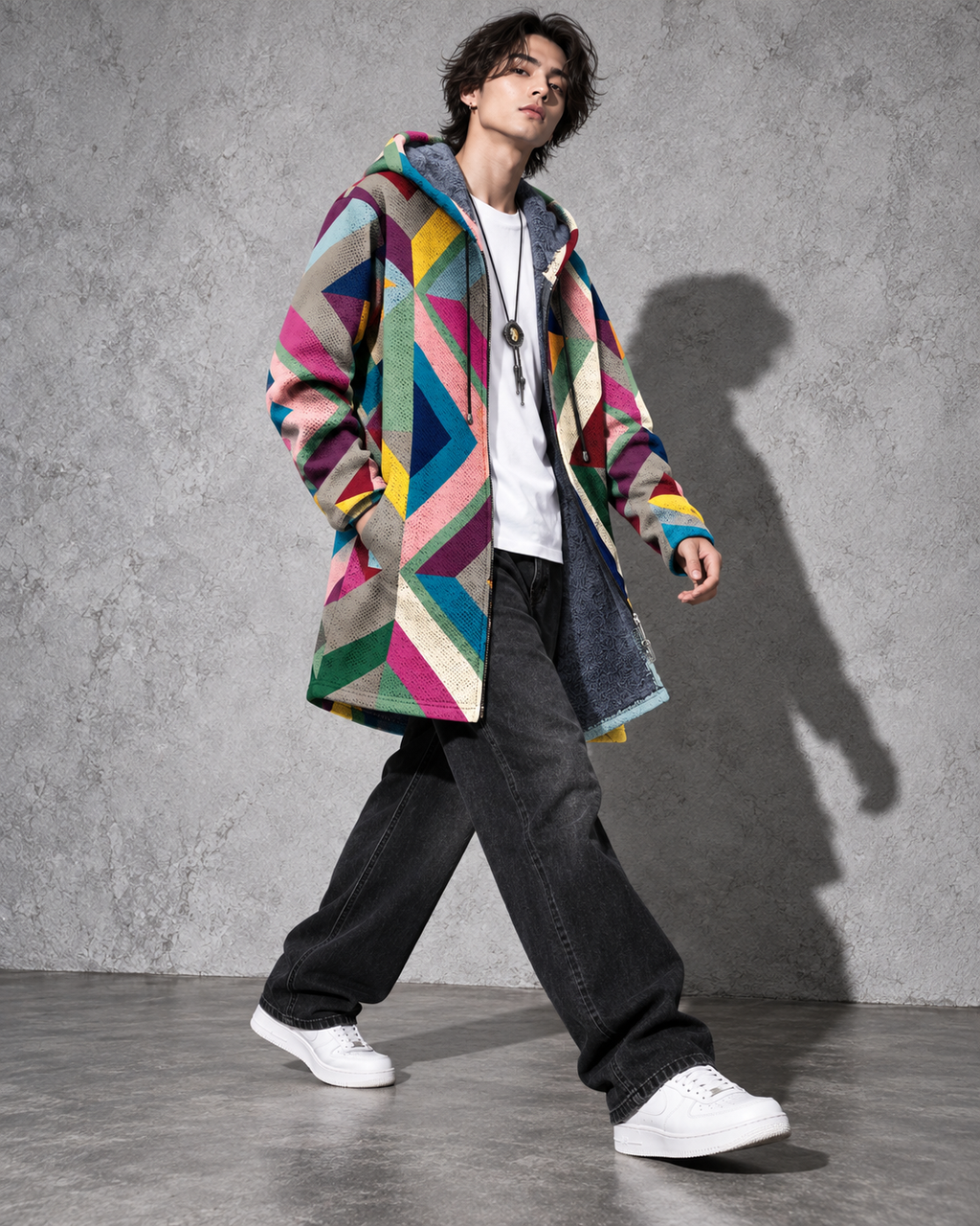 Bruce - Hooded Zip Cardigan