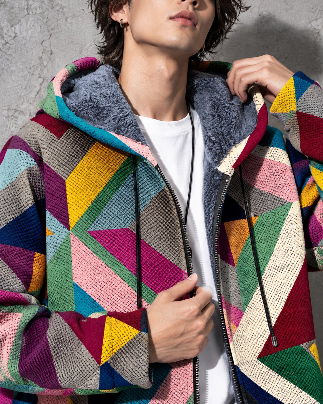 Bruce - Hooded Zip Cardigan