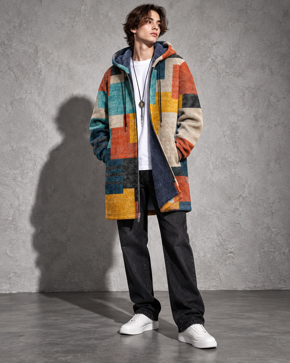 Bruce - Hooded Zip Cardigan