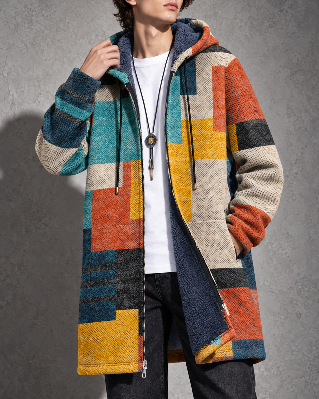 Bruce - Hooded Zip Cardigan
