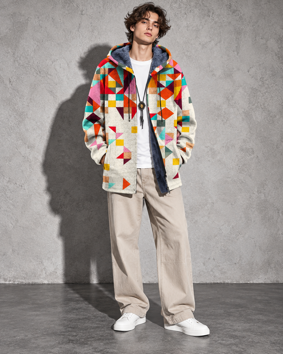 Bruce - Hooded Zip Cardigan