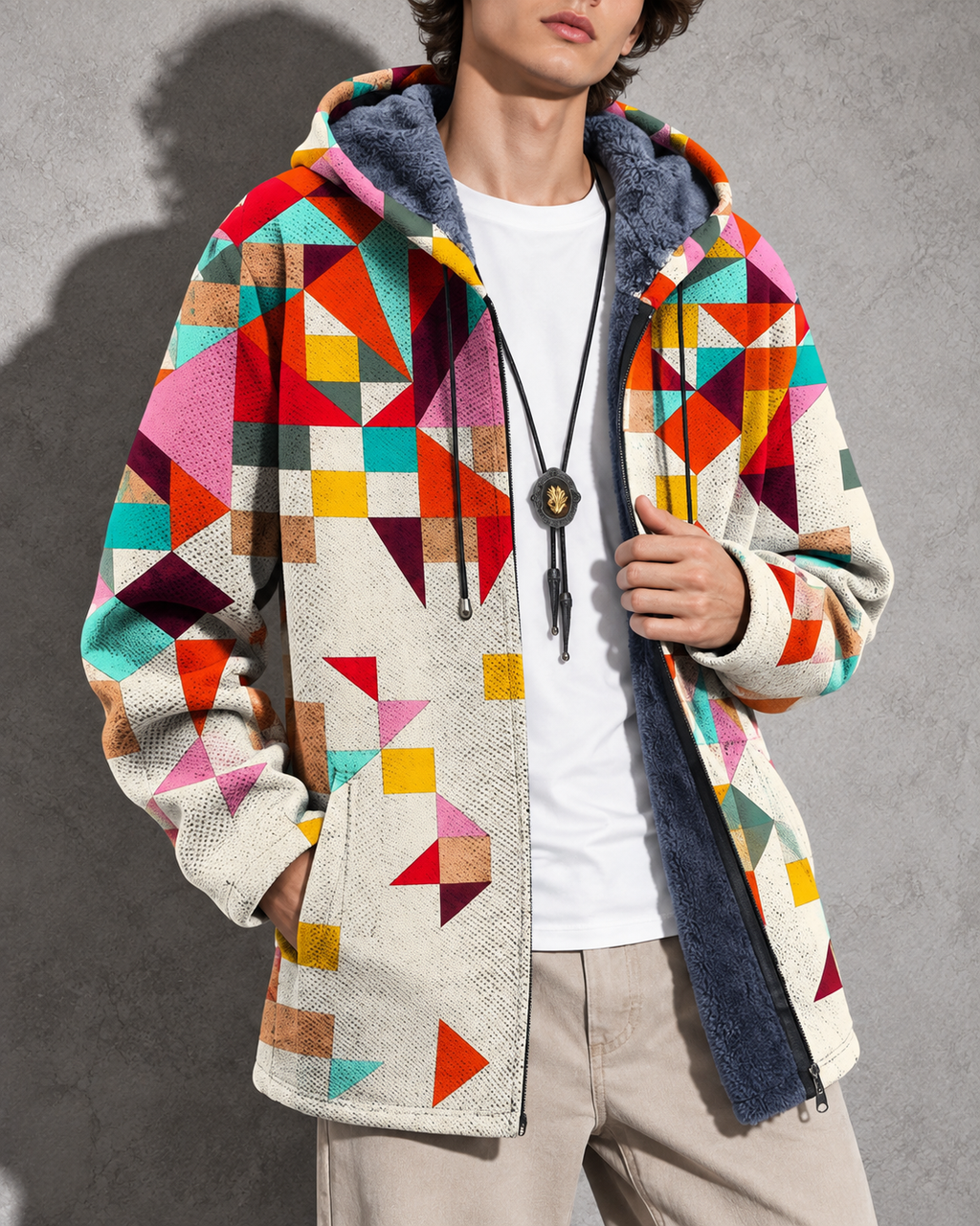 Bruce - Hooded Zip Cardigan