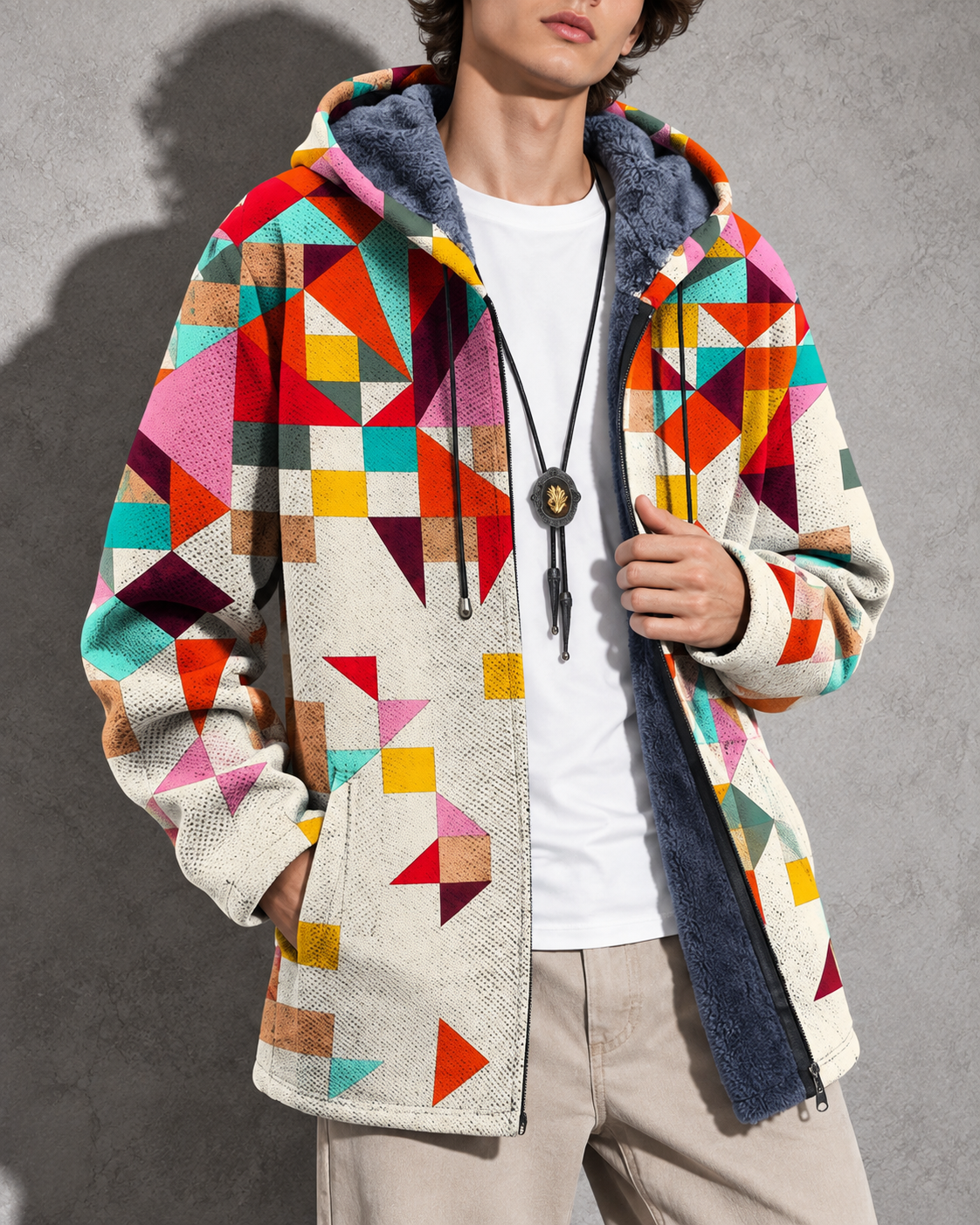 Bruce - Hooded Zip Cardigan
