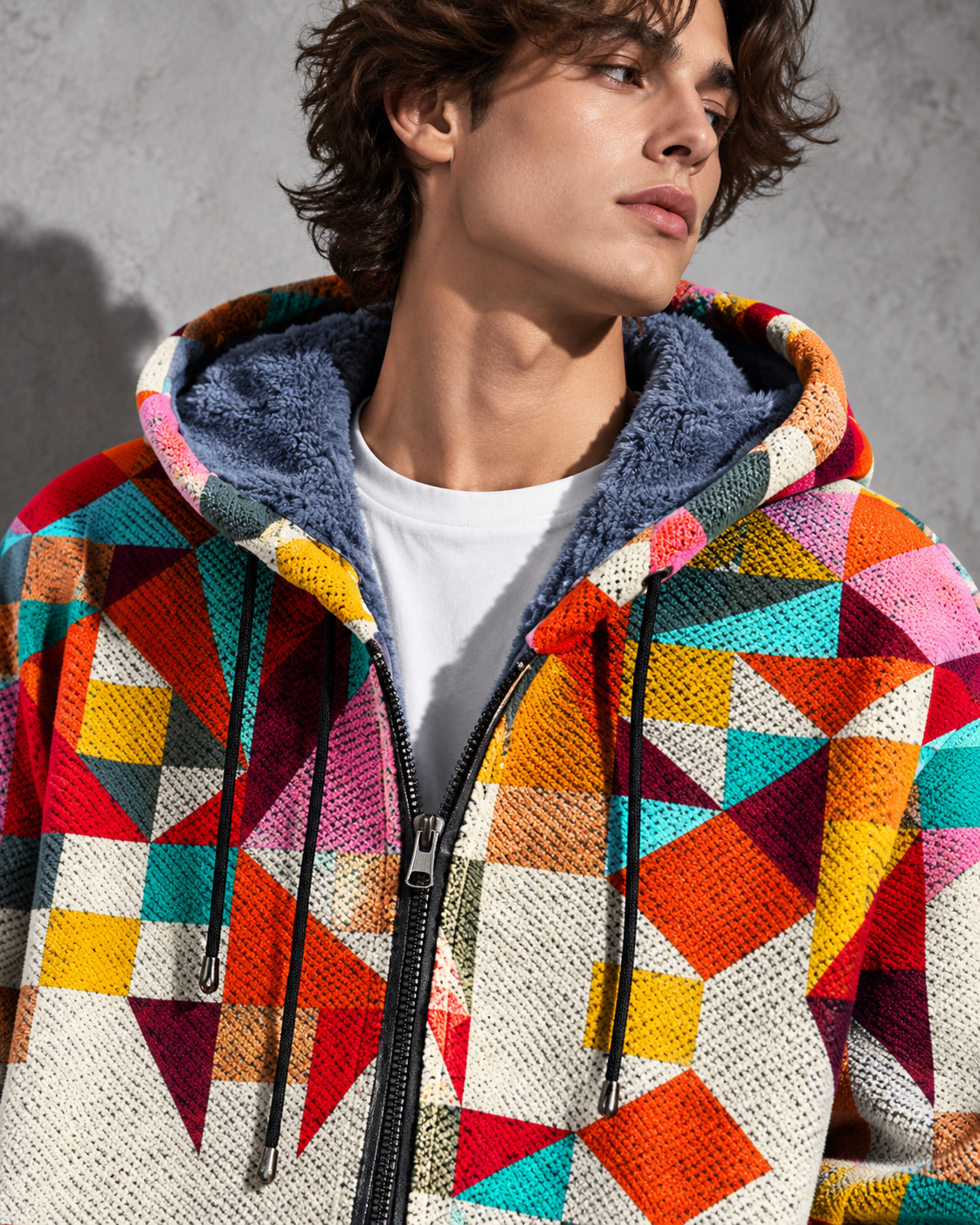 Bruce - Hooded Zip Cardigan