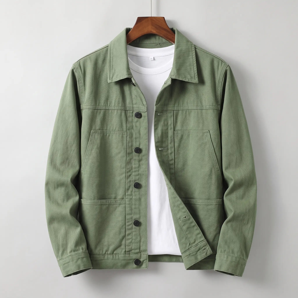 Men's Washed Cotton Twill Chore Jacket