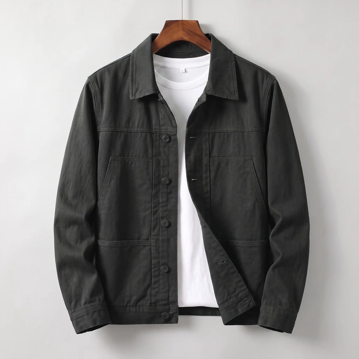 Men's Washed Cotton Twill Chore Jacket