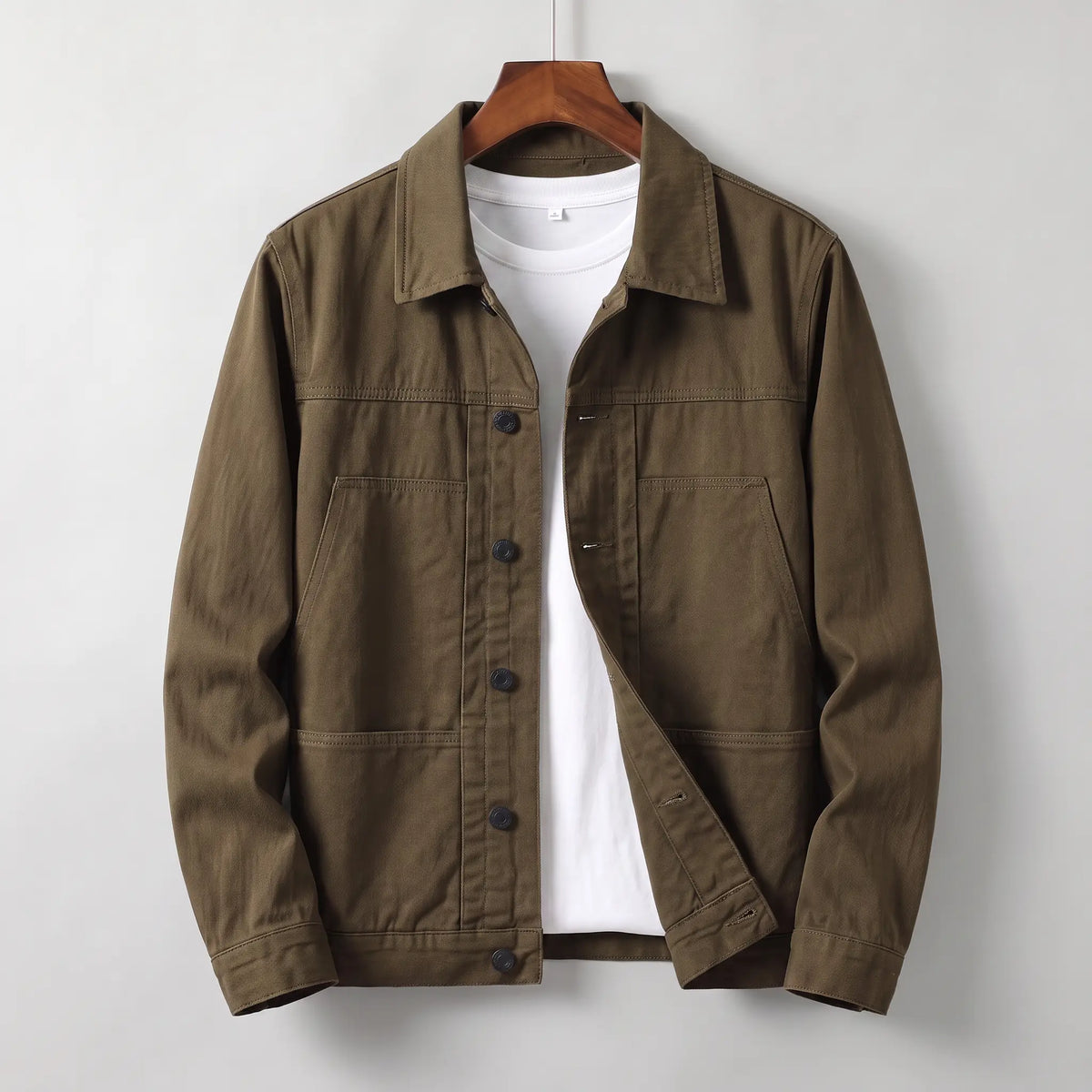 Men's Washed Cotton Twill Chore Jacket