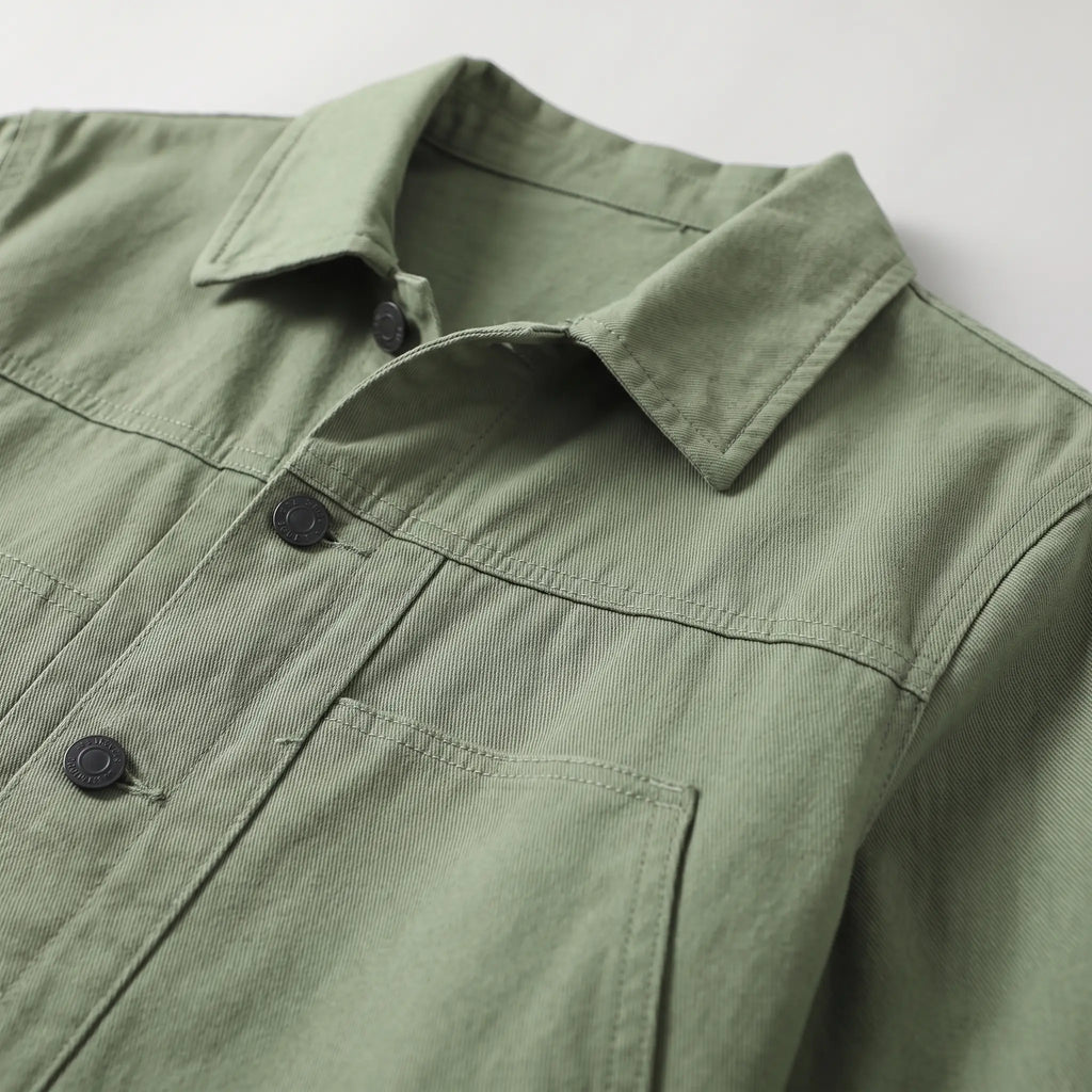 Men's Washed Cotton Twill Chore Jacket