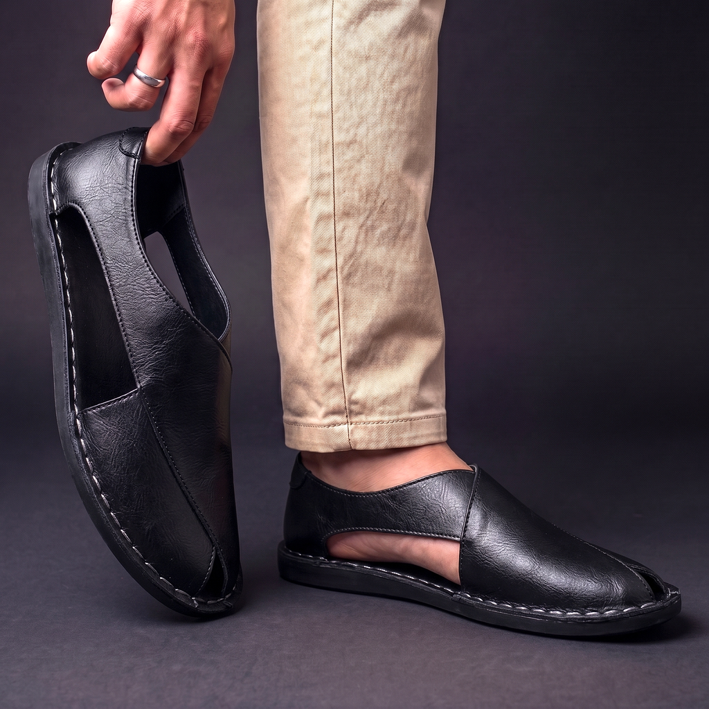 Women's Slip-On Mules with Side Cutouts