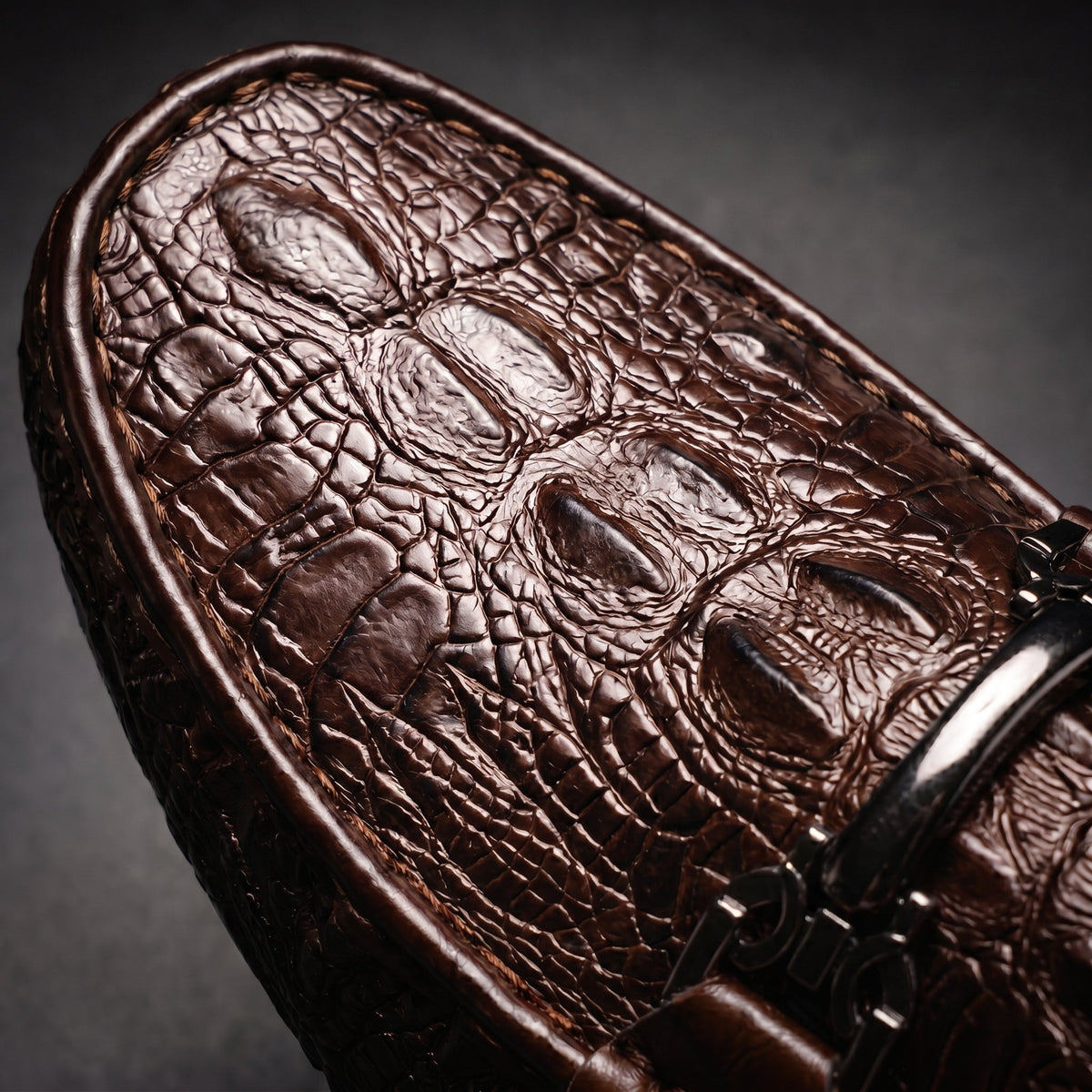 Men's Croc-Embossed Leather Loafers