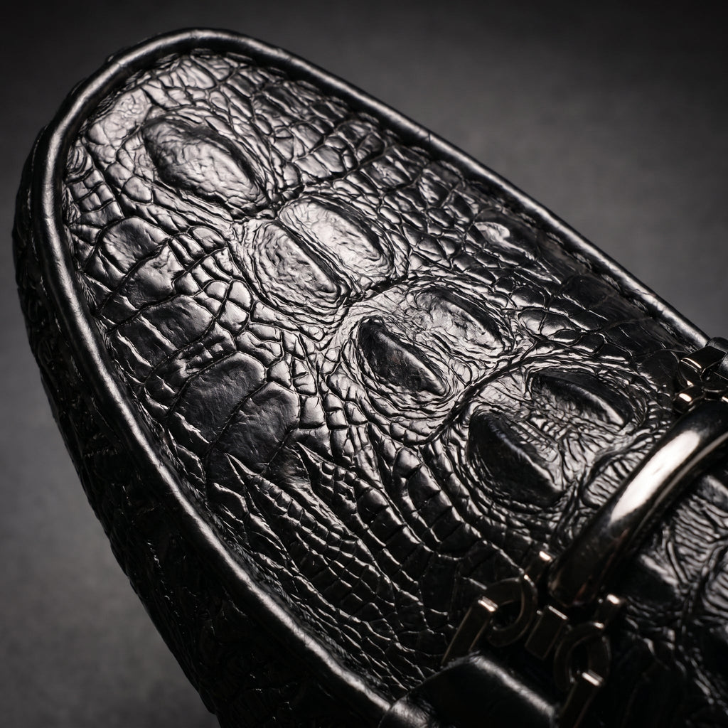 Men's Croc-Embossed Leather Loafers