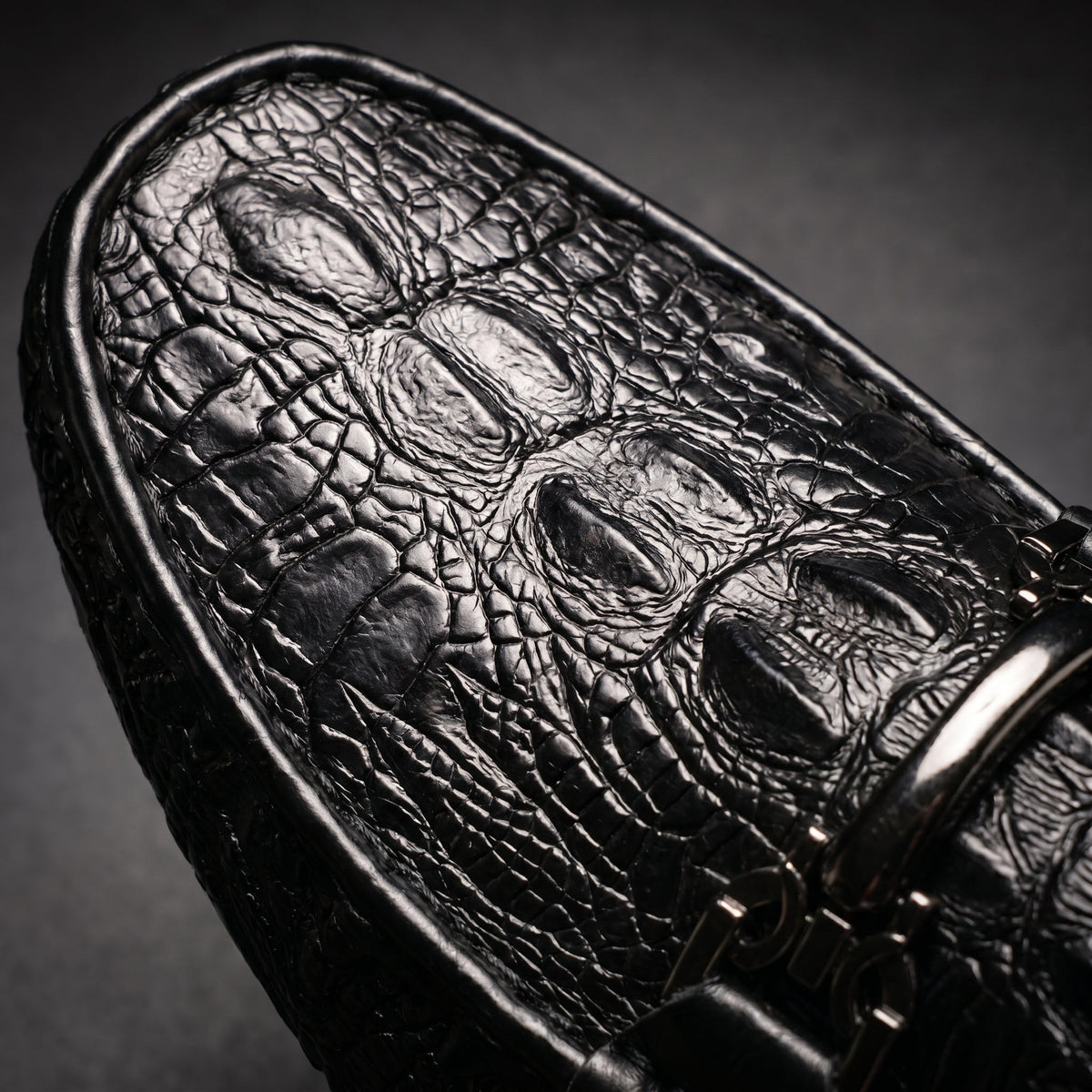Men's Croc-Embossed Leather Loafers