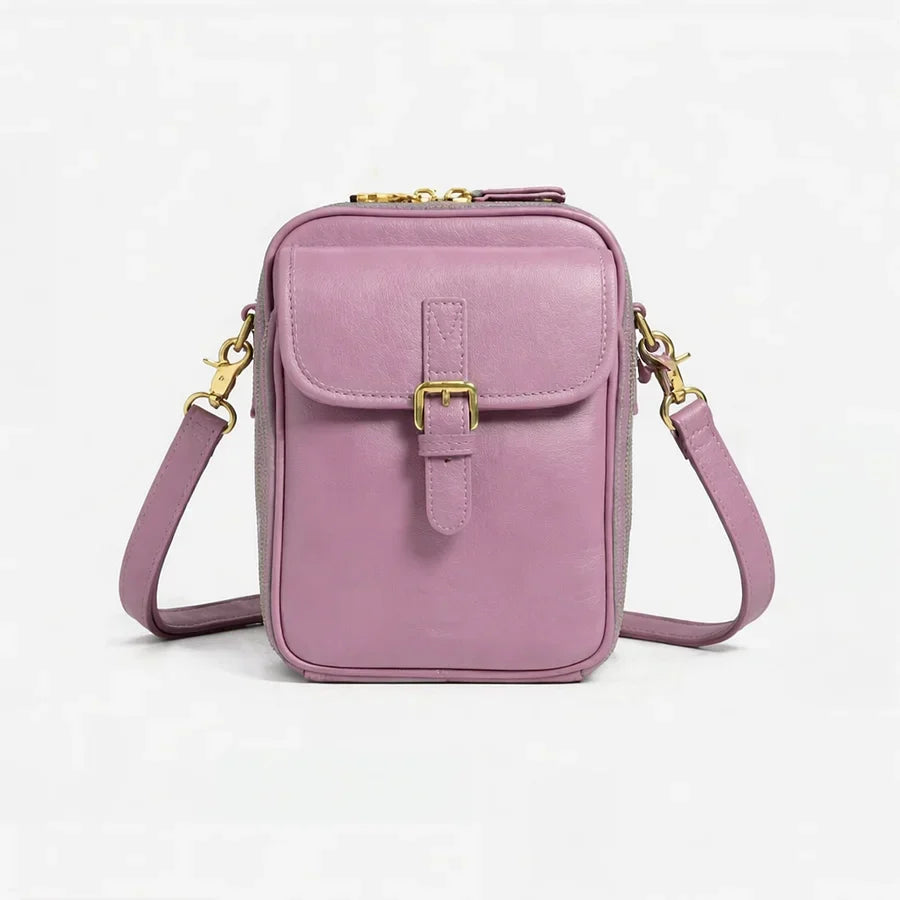 Women's Crossbody Bag with Adjustable Strap and Flap Closure