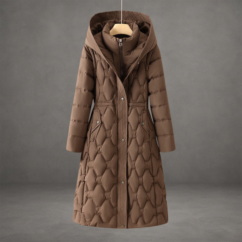 Women's Longline Hooded Down Coat