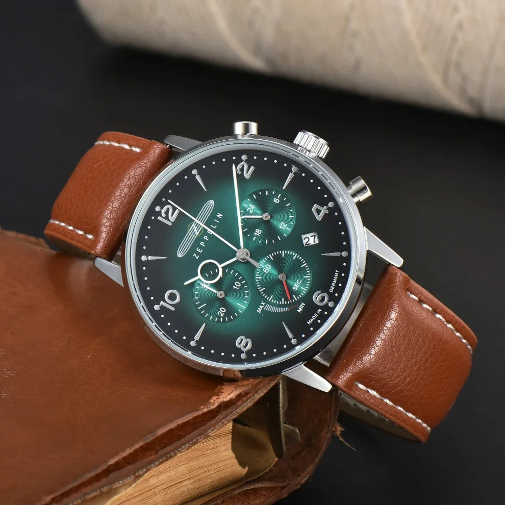 Men's Classic Timer Watch with Date Display