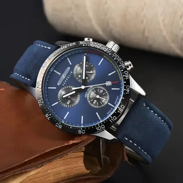 Men's Classic Timer Watch with Date Display