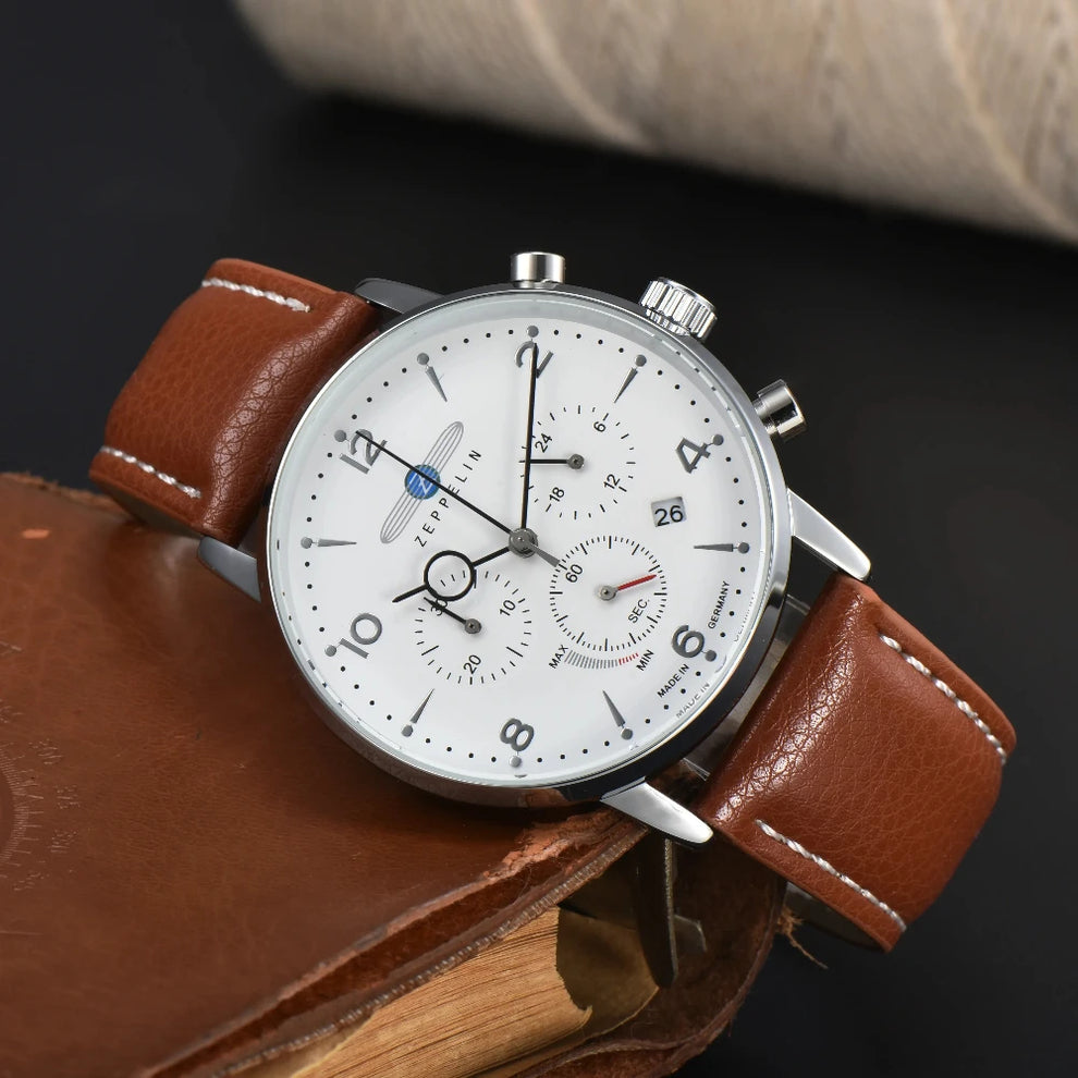 Men's Classic Timer Watch with Date Display
